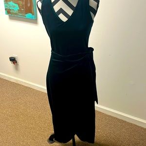 Amazon Green Velvet wrap dress